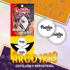 Maquillaje Pasta 2g X 2 Blanco Artistico Halloween Mundial Pintafan