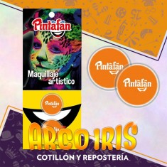 Maquillaje Pasta 2g X 2 Naranja Artistico Halloween Pintafan