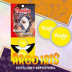 Maquillaje Pasta 2g X 2 Amarillo Cat2 Artistico Halloween Disponible En Otros Colores Pintafan