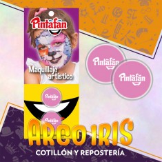 Maquillaje Pasta 2g X 2 Rosa Claro Artistico Halloween Pintafan