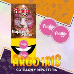 Maquillaje Pasta 2g X 2 Fucsia Artistico Halloween Pintafan