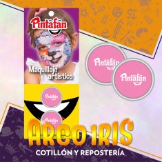 Maquillaje Pasta 2g X 2 Rosa Artistico Halloween Pintafan