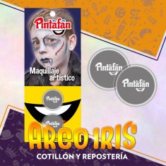 Maquillaje Pasta 2g X 2 Gris Artistico Halloween Pintafan