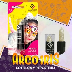 Maquillaje Barra Glitter Blanco Xu - Labial Pintafan