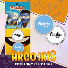 Maquillaje Pasta 2g X 2 Blanco-celeste Artistico Halloween Mundial Patrio Pintafan