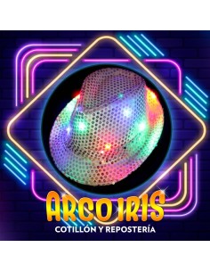 Gorro Luz Funyi 5/6/9/10 Led Lentejuela Xu - Lights Tanguero Cubano Guapo