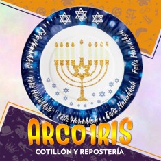 Hanukkah Plato X 6 - Party Store