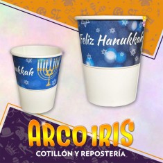 Hanukkah Vaso Polipapel X 6 - Party Store