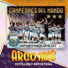 Afa Afiche Feliz Cumple Xu - Seleccion Argentina Mundial Equipos Futbol