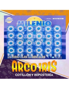 Escarapelas Tela Redonda N.127 X 24 - Con Boton Patrio Nuevo Milenio