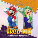 Mylar 16 Personajes Mario Y Luigi Bros Metal Xu - 40 Cm Globo Metalizado Papel