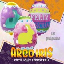Mylar 18 Huevo De Pascua Xu - 46 Cm Feliz Pascua Conejo Chino