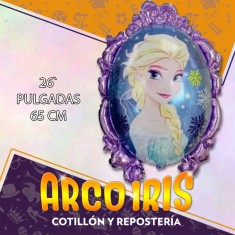 Mylar 26 Personaje Frozen Espejo Metal Xu - 66 Cm Globo Metalizado Papel