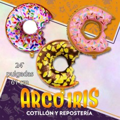 Mylar 24 Dona Mordida Metal Xu - 61 Cm Globo Metalizado Papel