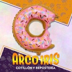 Mylar 24 Dona Mordida Metal Xu - 61 Cm Globo Metalizado Papel 2