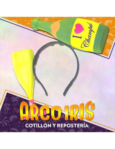 Vincha Plastica Champu X 6 - Fluo Champagne Gape