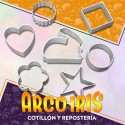 Cortante Aluminio X 10 - Varios Formas Estrella/corazon/circulo/flor/cuadrado/conejo Pascua