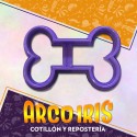 Cortante Cookies Hueso Chico - 5 Cm Plastico Violeta