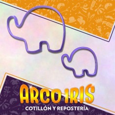 Cortante Cookies Set Elefante X 2- Plastico Violeta-