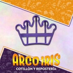 Cortante Cookies Corona Chica- Plastico Violeta