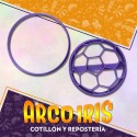 Cortante Cookies Pelota Futbol Grande - Plastico Violeta Mundial