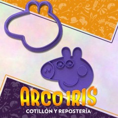 Cortante Cookies Cara Peppa - Plastico -pig