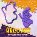 Cortante Cookies Olaf - Plastico Violeta
