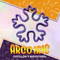 Cortante Cookies Copo De Nieve Chico - 5 Cm Plastico Violeta