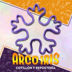 Cortante Cookies Copo De Nievegrande - 6.5 Cm Plastico Violeta