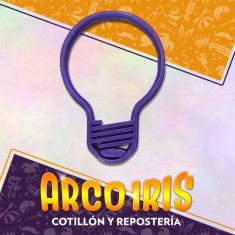 Cortante Cookies Foco - Plastico Lampara