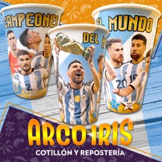 Afa Vasos Grande 12 Onzas X 8 - Selecccion Argentina Mundial Equipos Futbol