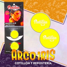 Maquillaje Pasta Fluo Amarillo 2g X 2 Artistico Halloween Pintafan
