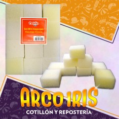 Set Mini Esponja X 12 - Goma Espuma Cuadradas Pintafan