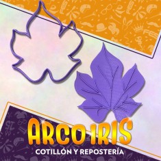 Cortante Cookies Hoja N. 3 - Plastico -