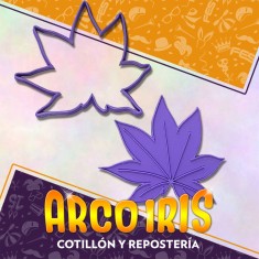 Cortante Cookies Hoja N. 5 - Plastico -