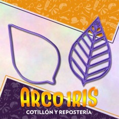 Cortante Cookies Hoja N. 6 - Plastico -