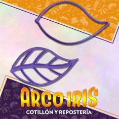 Cortante Cookies Hoja N. 7 - Plastico -