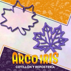 Cortante Cookies Hoja Otono - Plastico -