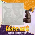 Placas Figura Conejo Con Canasta N.3 X 10 - Pascua Gape
