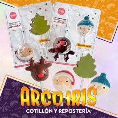 Placas Set Paletas Navidenas X 2 - Cristal Parpen