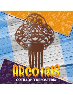 Peineton Mediano Marron X 6 - Clasico Patrio Patrimar