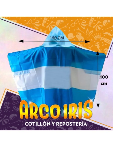 Capa Bandera Tela Argentina 150 X 100 Cm - Grande Patrio Mundial