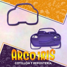 Cortante Cookies Rayo Mcqueen Plastico Violeta