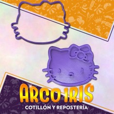 Cortante Cookies Hello Kitty- Plastico Violeta