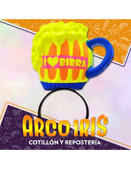 Vincha Plastica Birra X 6 - Fluo San Patricio Gape