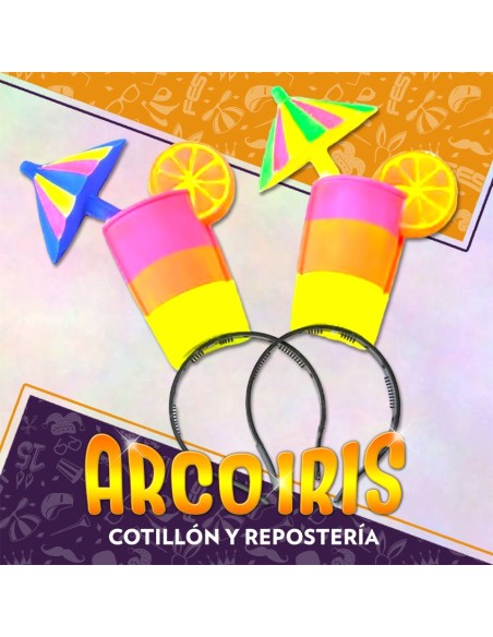 Vincha Plastica Trago X 6 - Fluo Gape