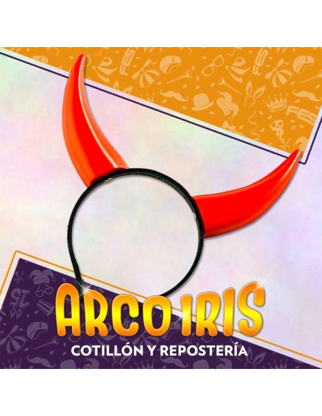 Vincha Plastica Diablita X 6 - Cuernitos Gape