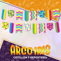 Banderin Multiforma Xu - Multicolor Varios Tamanos Rondi