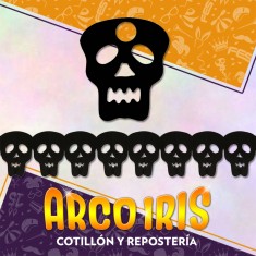Guirnalda Calaveras 20cm.x 2m. Halloween Rondi