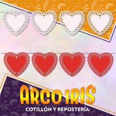 Guirnalda Corazon Fiselina Xu - Varios Colores Valentin Rondi